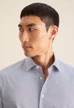 Slim Performance shirt Print in Light Blue |  Seidensticker Onlineshop