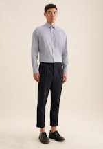 Slim Performance shirt Print in Light Blue |  Seidensticker Onlineshop