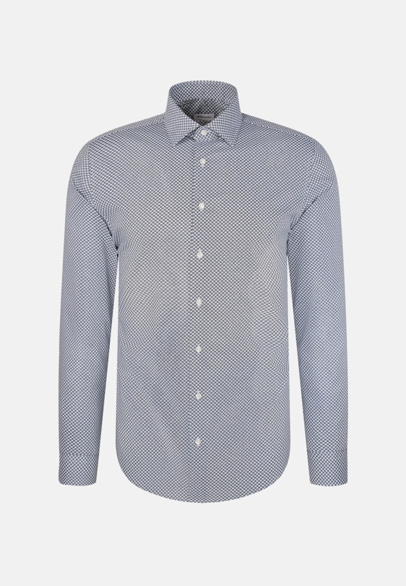 Slim Performance-Hemd Druck in Hellblau |  Seidensticker Onlineshop