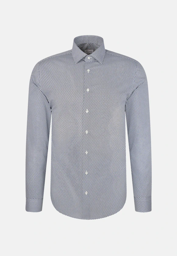 Slim Chemise Performance Imprimé in Bleu Clair |  Seidensticker Onlineshop