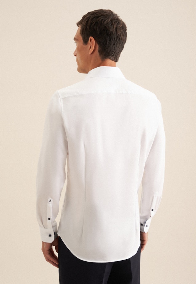 Slim Business Hemd Uni in Weiß |  Seidensticker Onlineshop