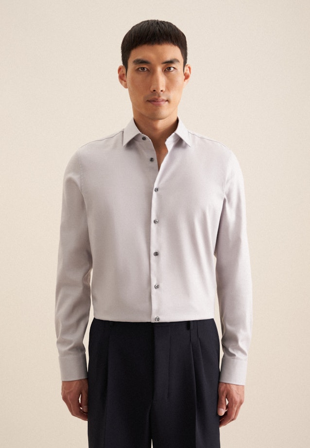 Slim Business shirt Uni in Grey |  Seidensticker Onlineshop