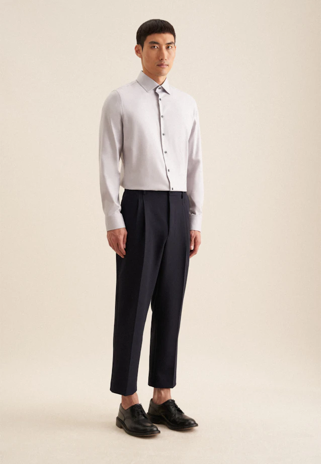 Slim Business Hemd Uni in Grau |  Seidensticker Onlineshop