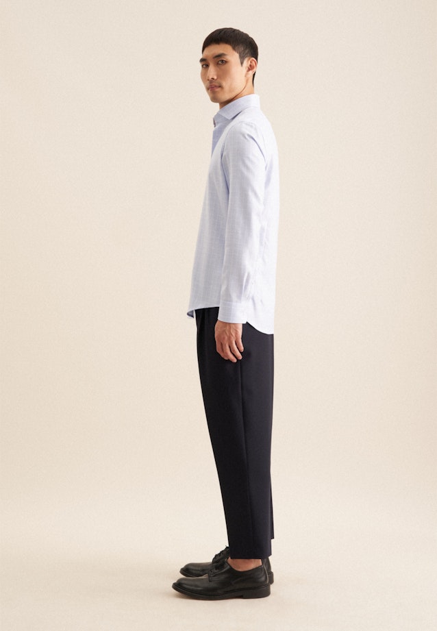 Shaped Business Hemd Streifen in Hellblau |  Seidensticker Onlineshop