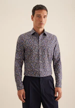 Shaped Business Hemd Floral in Braun |  Seidensticker Onlineshop
