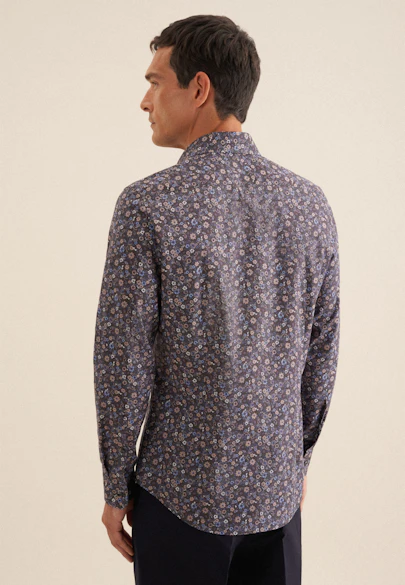 Shaped Business shirt Floral in Brown |  Seidensticker Onlineshop