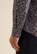 Shaped Business Hemd Floral in Braun |  Seidensticker Onlineshop