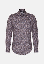 Shaped Business Hemd Floral in Braun |  Seidensticker Onlineshop