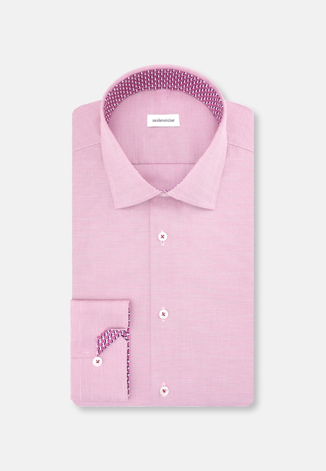 Shaped Business Hemd Struktur in Rosa/Pink |  Seidensticker Onlineshop