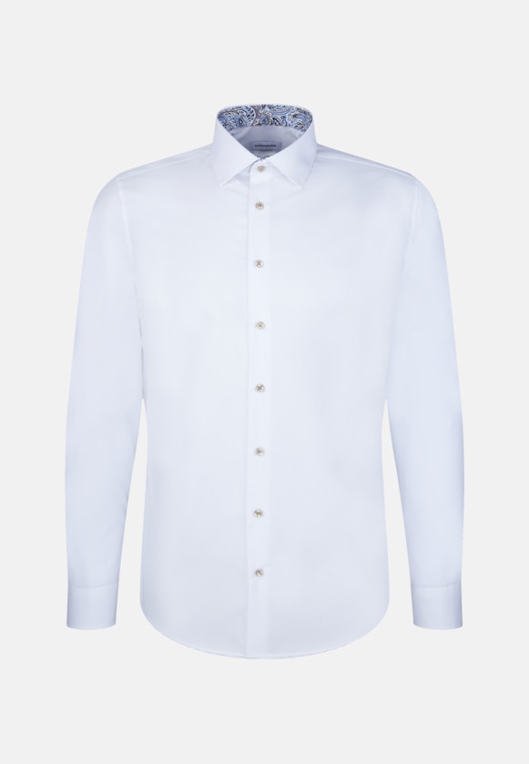 Shaped Business Hemd Uni in Weiß |  Seidensticker Onlineshop