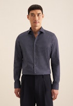 X-Slim Business shirt Print in Dark Blue |  Seidensticker Onlineshop