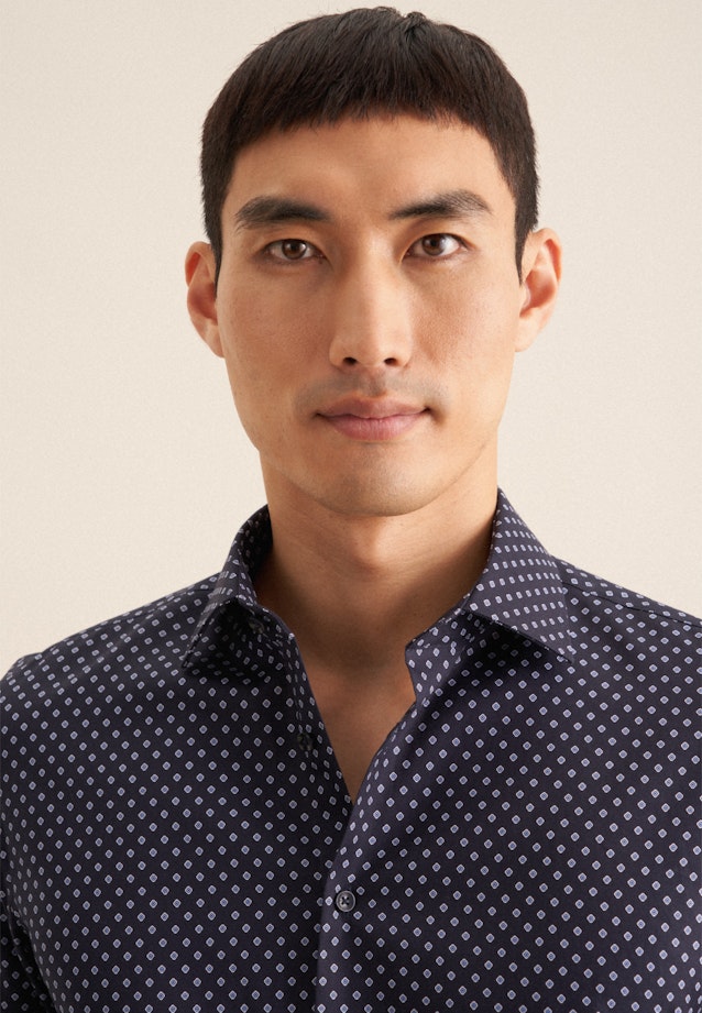 X-Slim Business shirt Print in Dark Blue |  Seidensticker Onlineshop