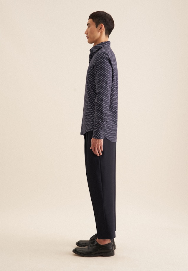 X-Slim Business shirt Print in Dark Blue |  Seidensticker Onlineshop