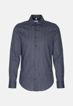 X-Slim Business Hemd Druck in Dunkelblau |  Seidensticker Onlineshop