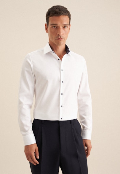 X-Slim Business Hemd Uni in Weiß |  Seidensticker Onlineshop