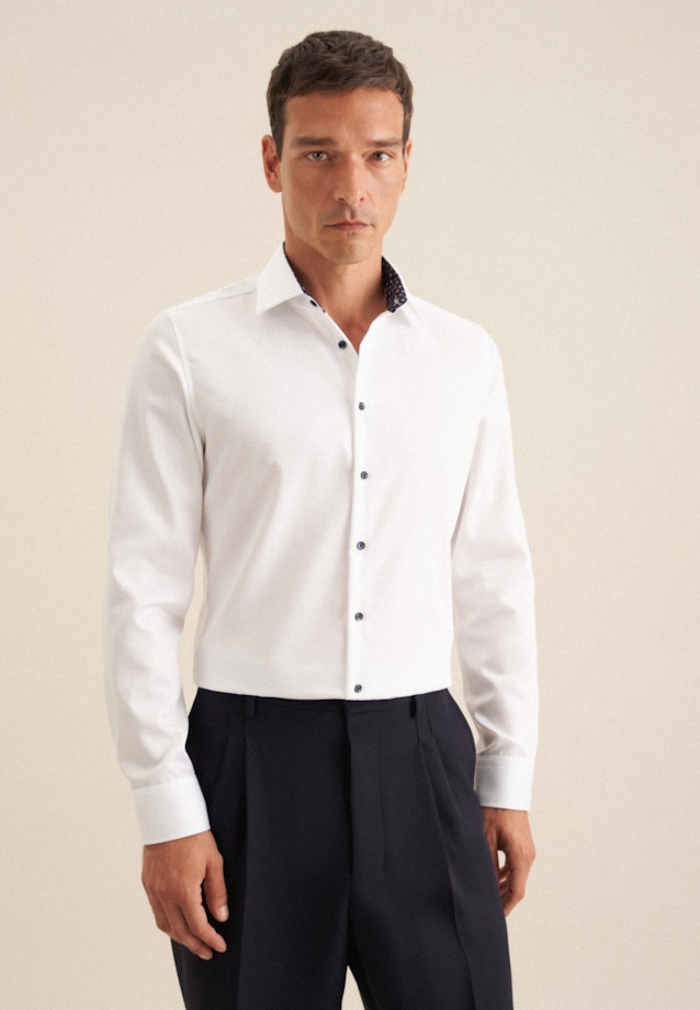 X-Slim Business Hemd Uni in Weiß |  Seidensticker Onlineshop