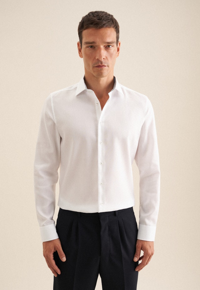 X-Slim Business shirt Structure in White |  Seidensticker Onlineshop