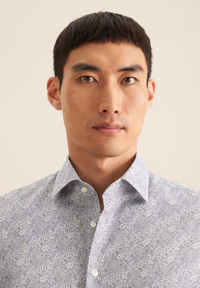 Slim Business shirt Floral in Light Blue |  Seidensticker Onlineshop
