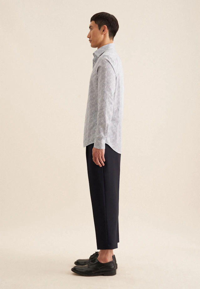 Slim Business Hemd Floral in Hellblau |  Seidensticker Onlineshop