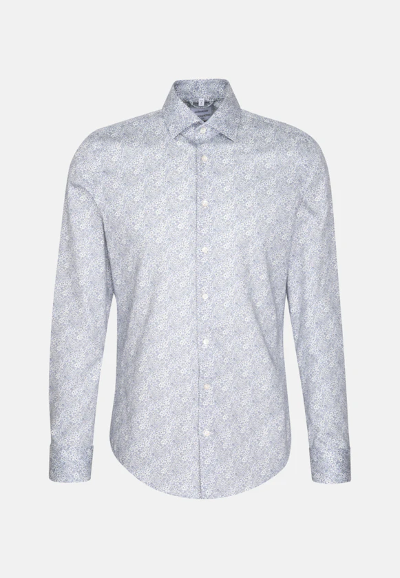 Slim Business Hemd Floral in Hellblau |  Seidensticker Onlineshop