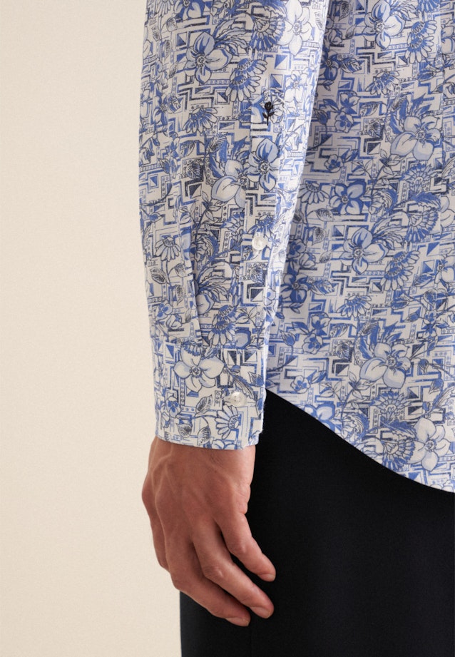 Slim Business shirt Floral in Light Blue |  Seidensticker Onlineshop