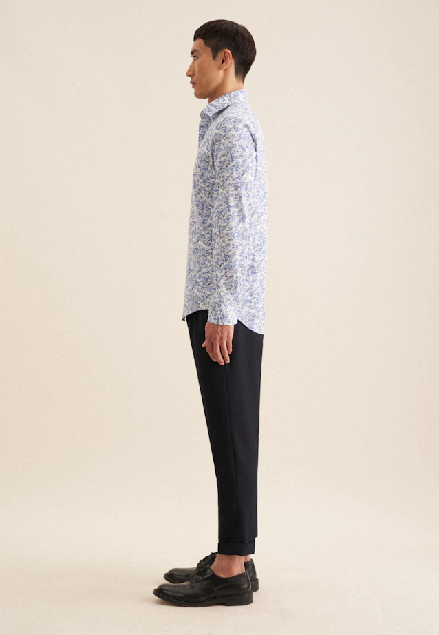 Slim Chemise d'affaires Floral in Bleu Clair |  Seidensticker Onlineshop