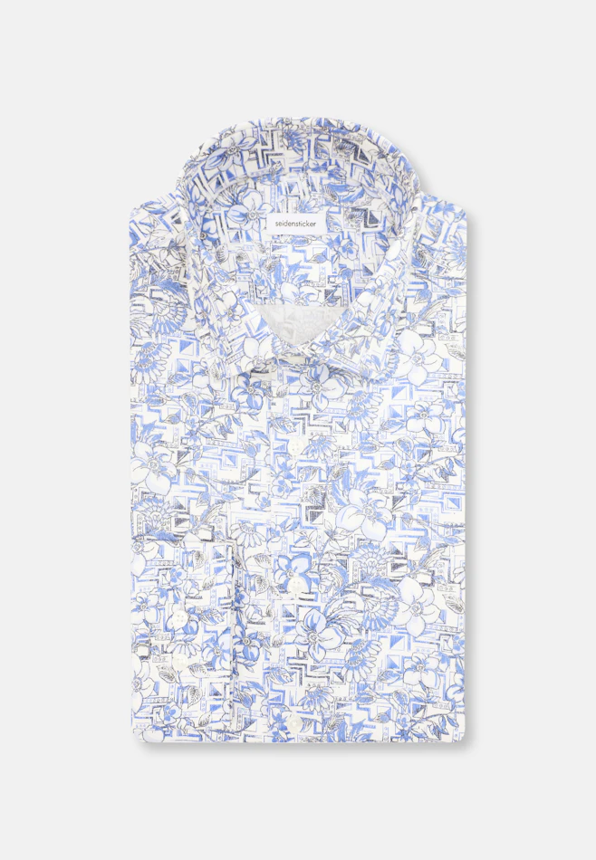 Slim Chemise d'affaires Floral dans Bleu Clair | Boutique en ligne Seidensticker