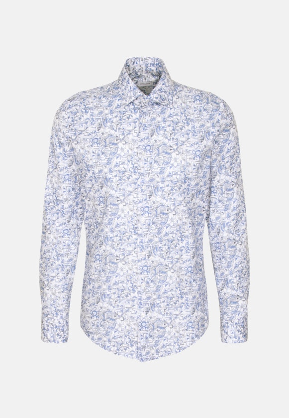 Slim Business shirt Floral in Light Blue |  Seidensticker Onlineshop