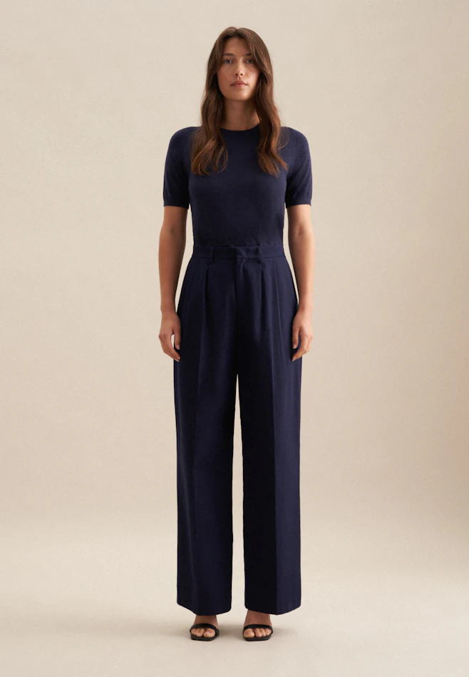 Regular Hose Uni in Dunkelblau | Seidensticker Onlineshop