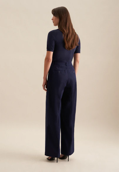 Regular Hose Uni in Dunkelblau |  Seidensticker Onlineshop
