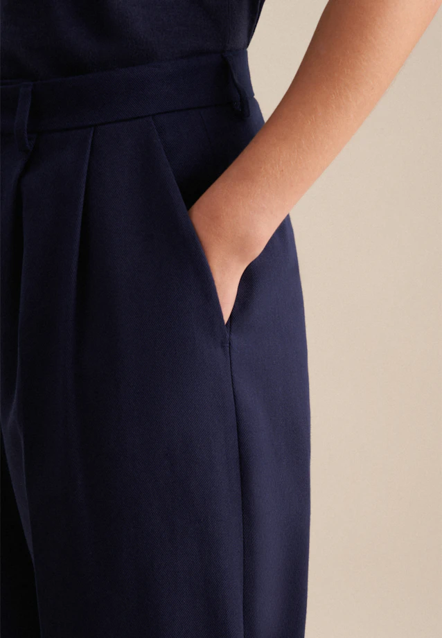 Regular Trousers Uni in Dark Blue |  Seidensticker Onlineshop