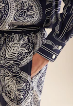 Regular Trousers Cloth print in Dark Blue |  Seidensticker Onlineshop