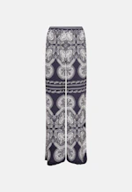 Regular Trousers Cloth print in Dark Blue |  Seidensticker Onlineshop