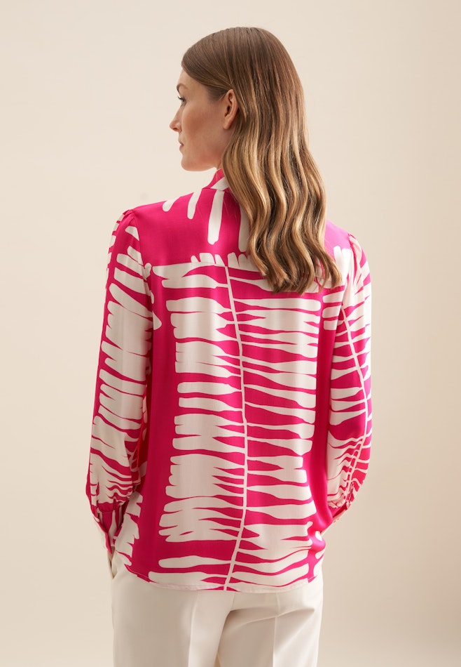 Hemdbluse Blätter in Rot | Seidensticker Onlineshop