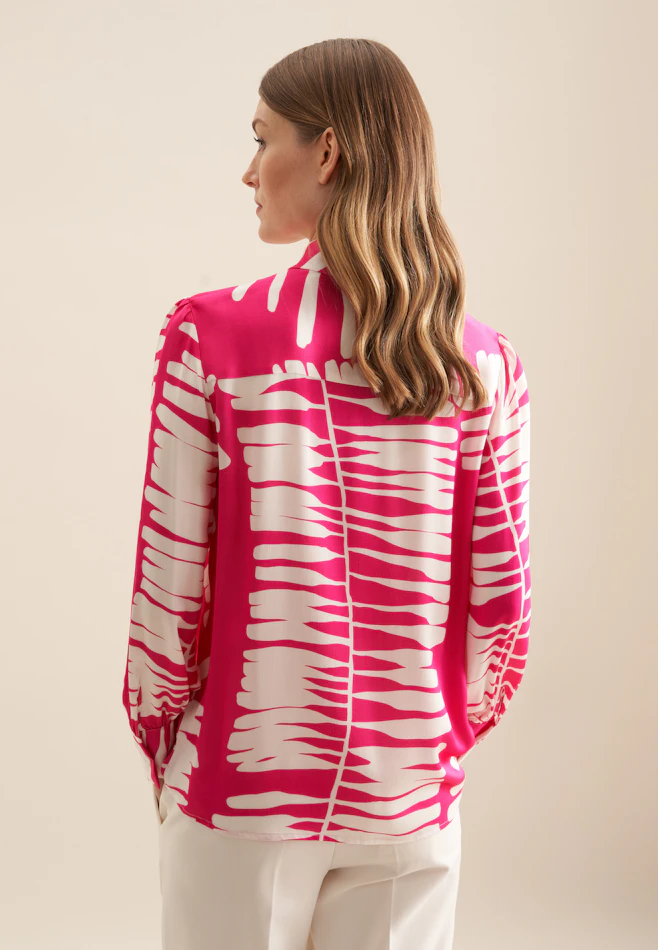 Chemisier chemise feuilles dans Rouge | Boutique en ligne Seidensticker