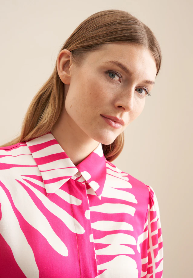 Chemisier chemise feuilles in Rouge |  Seidensticker Onlineshop