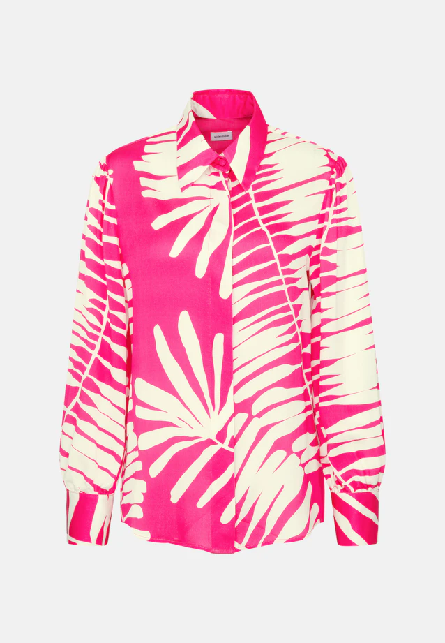 Chemisier chemise feuilles in Rouge |  Seidensticker Onlineshop