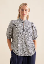 Shirtbluse Floral in Dunkelblau |  Seidensticker Onlineshop