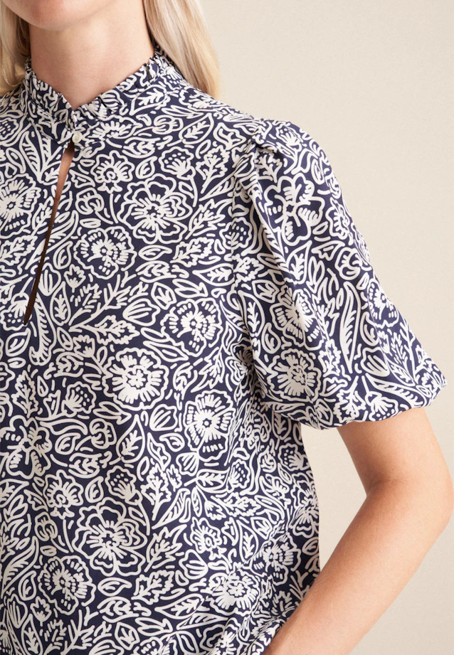 Shirtbluse Floral in Dunkelblau |  Seidensticker Onlineshop