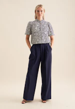 Shirtbluse Floral in Dunkelblau |  Seidensticker Onlineshop
