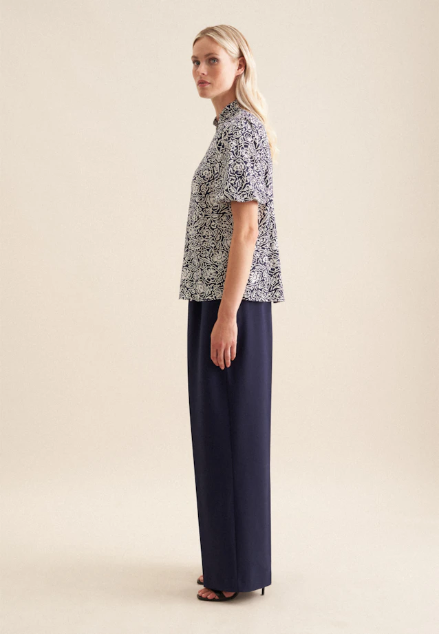Shirtbluse Floral in Dunkelblau |  Seidensticker Onlineshop