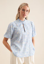 Chemisier Floral in Bleu Moyen |  Seidensticker Onlineshop