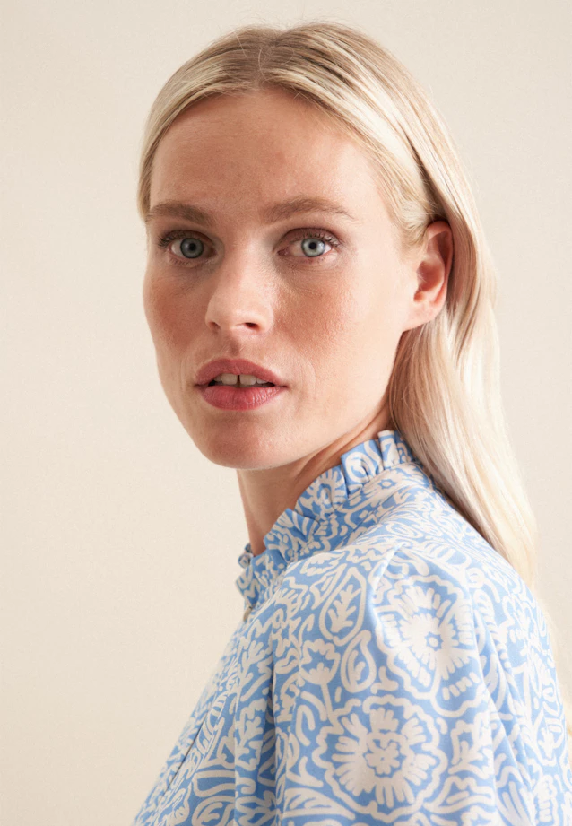 Chemisier Floral in Bleu Moyen |  Seidensticker Onlineshop