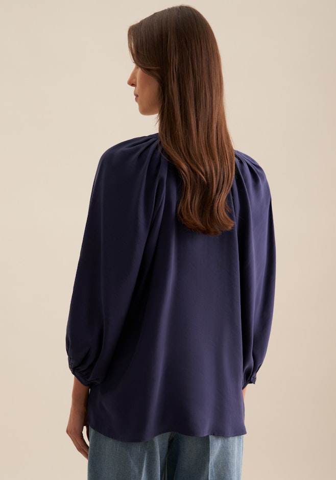 Shirt Blouse Uni in Dark Blue | Seidensticker online shop