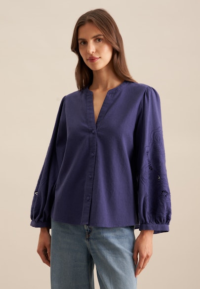 Tunique Uni in Bleu Moyen |  Seidensticker Onlineshop