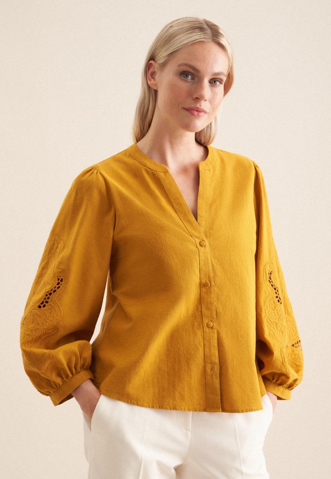 Collar Tunic in Yellow | Seidensticker online shop