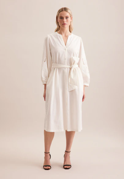Kleid Uni in Ecru |  Seidensticker Onlineshop