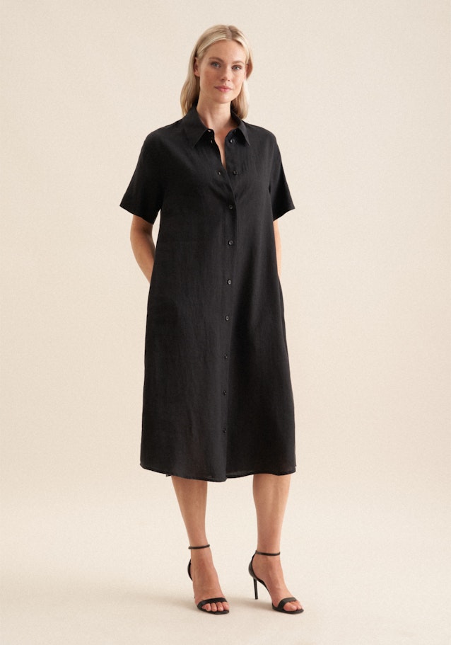 Kleid Uni in Schwarz | Seidensticker Onlineshop