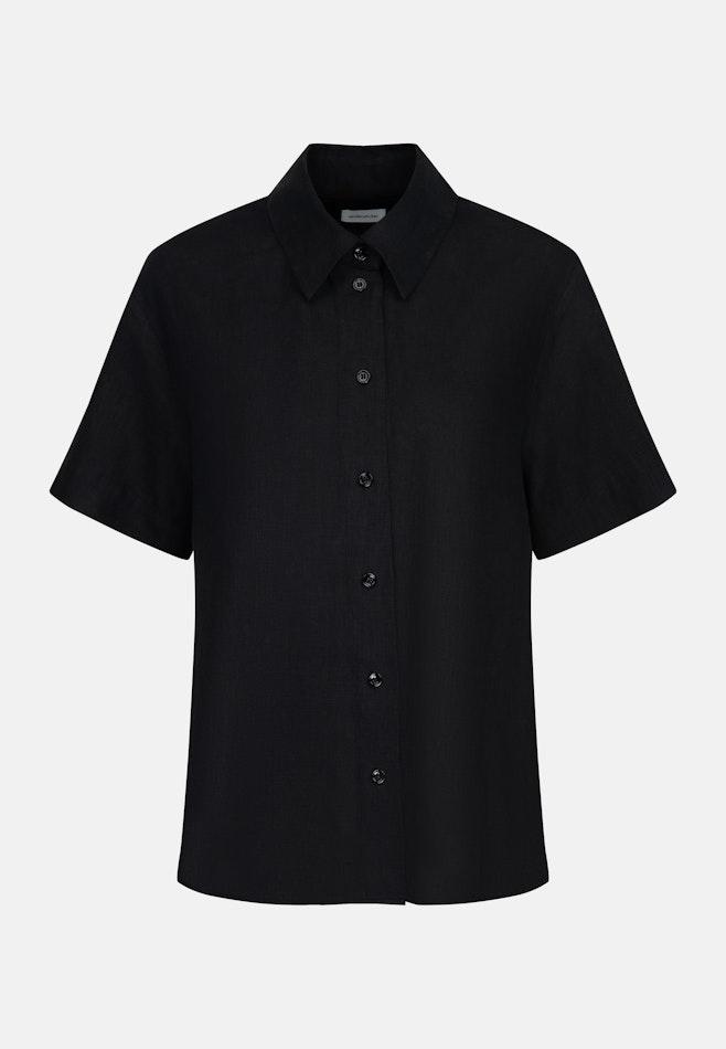 Hemdbluse Uni in Schwarz | Seidensticker Onlineshop