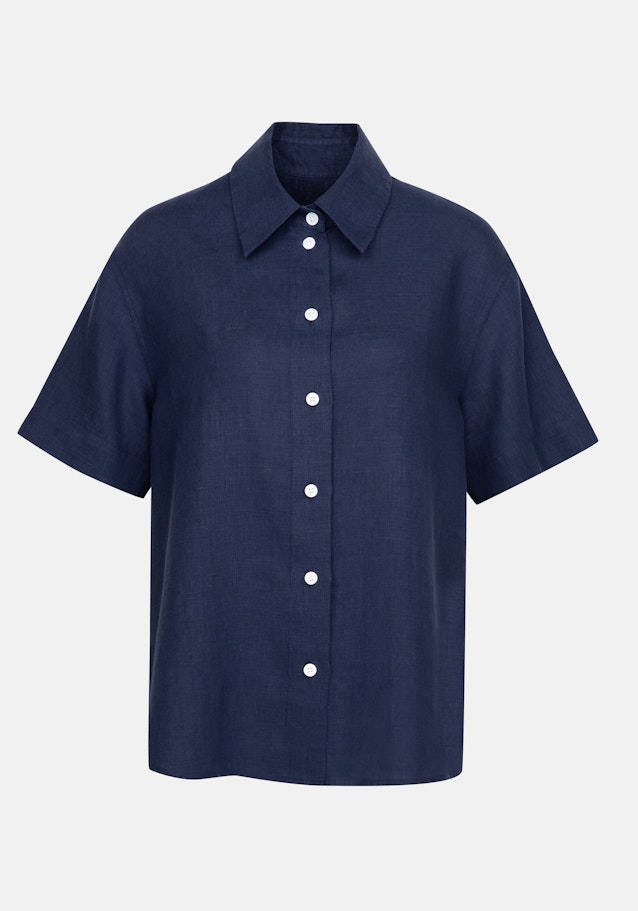 Shirt Blouse Uni in Dark Blue | Seidensticker Onlineshop